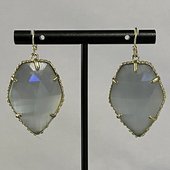 KENDRA SCOTT Retired Corley Drop Earrings in Slate - Picture 2 of 7